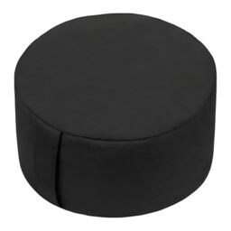 Relaxdays meditation cushion, yoga & mindfulness, floor cushion, removable cover, HD: 13 x 33 cm, zafu, cotton, black