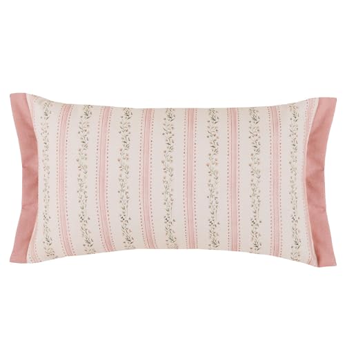 Voyage Maison Primavera Feather Filled Cushion – Watercolour Floral Printed Spring Oxford Trim Décor (Multicolour - 30x50cm)