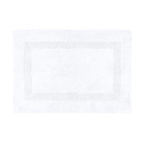 STOF Lovely Casa Indoor Rug – Size 50 x 80 cm – 100% Cotton – White – Softness Model – Ideal for All Rooms of the House – Washable – Soft and Comfortable