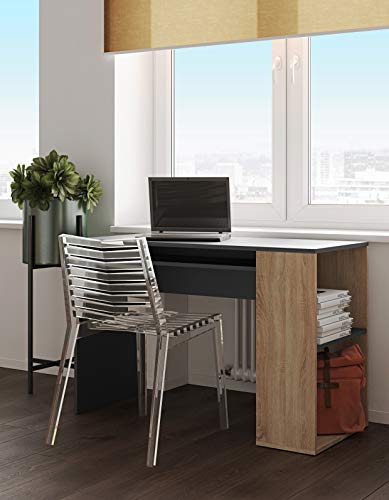 Symbiosis Yale Desk Black and Natural Oak 113.9x50x75.5 cm