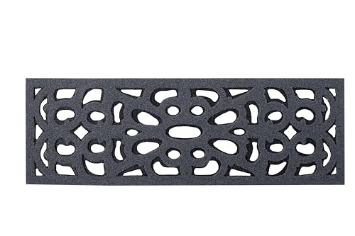 Nicoman Narrow Doormat Victorian Style Door Mat Barrier Eco-Friendly Absorbent Heavy Duty Dirt Scraper Drainage For Outdoor Garden Pool Garage Entrance Step – (2 Pack, 75 x 25cm)