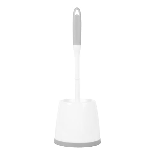 Beldray LA080714UFFEU7 Antibac Toilet Brush – Toilet Cleaner With Holder, Durable & Tough Bristles Treated To Eliminate Bacteria Build Up, Secure Brush Topper, Compact Non-Slip Base For Bathrooms