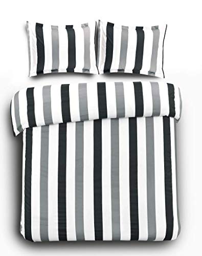 Papillon Scott Duvet Covers, Black, Cotton, 240 x 200/220 cm