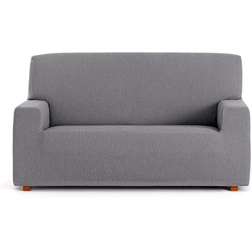 ECOMMERC3 Universal and Versatile 3 Seater Sofa Cover ??? Grey Sofa Cover Protector Easy to Install for Back, Seat and Arms