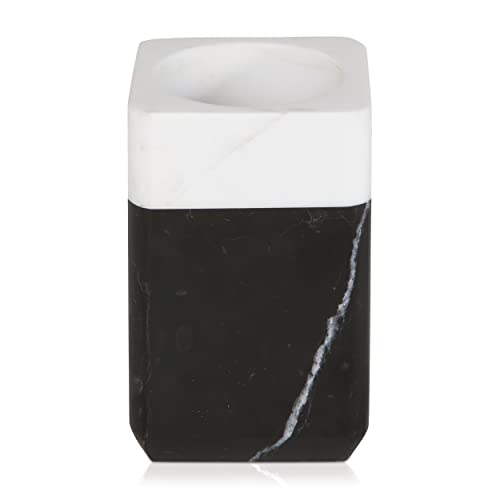 M??ve Toothbrush Holder, Black/Snow, 7,1 x 7,1 x 11,1 cm