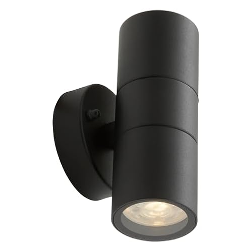 4lite Marinus Sleek Outdoor Up Down Wall Light (Anthracite) Rust Free IP44 Rated Exterior Wall Lamp - 4L2/2310-4Yr Guarantee