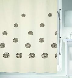 Spirella Anti-Mould Shower Curtain Tribal Anti-Bacterial Washable Waterproof Polyester/Cotton 180 x 200 cm Stripes