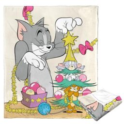 "Northwest Tom & Jerry Silk Touch Throw Blanket, 50"" x 60"", Mouse Tree"