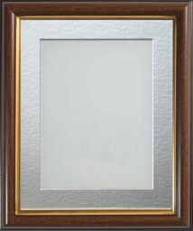 Frame Company Eldridge Mahogany A2 Frame, Silver Mount for A3