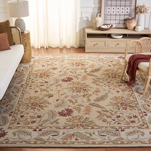 Safavieh Traditional Rug for Living Room, Dining Room, Bedroom - Chelsea Collection, Short Pile, in Ivory, 240 x 300 cm