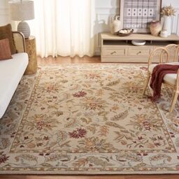Safavieh Traditional Rug for Living Room, Dining Room, Bedroom - Chelsea Collection, Short Pile, in Ivory, 240 x 300 cm