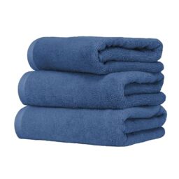 Ruggeri, Set 3 Piece Hand Towel Set, 50x100 cm, Soft Cotton, Blue