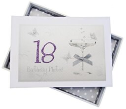 White Cotton Cards PHOTO ALBUM, Card, Plastic, 12.5x17.5x2.5 cm