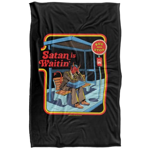 Steven Rhodes Satan Is Waitin Silky Touch Super Soft Throw Blanket 91 X 147 Cm