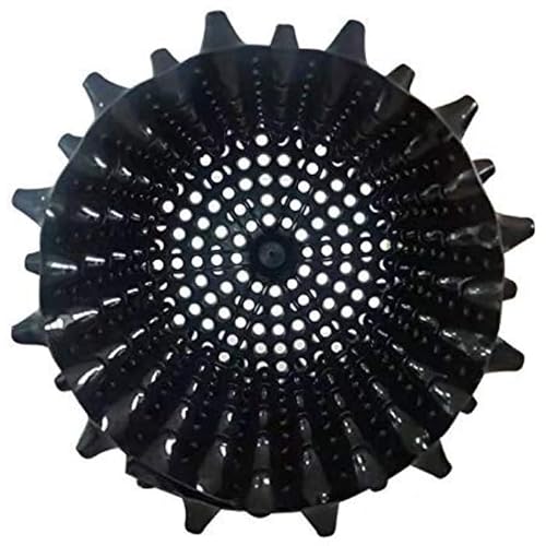 "Air Pruning Planters 5 Gallon 6-Pack, Sturdy Plastic Roots Control Planter Container for Fruit Vegetable Garden Orchard, Size 12""x12"",Black"