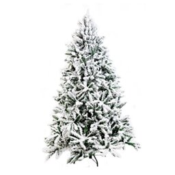 7ft 210cm Alaskan Pine Artificial Christmas Tree Snow Covered Elegant Xmas Home Decorations