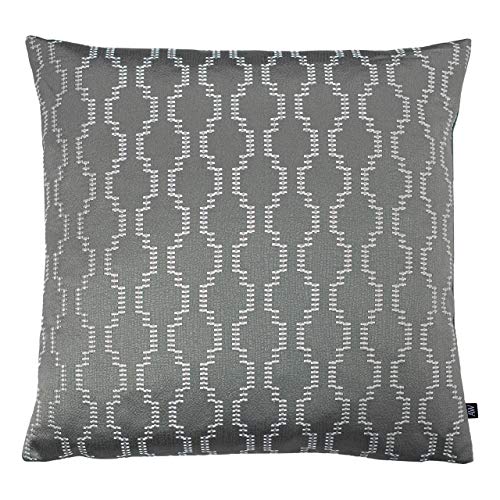 Ashley Wilde Nash Polyester Filled Cushion, Fog/Dark Grey, 50 x 50cm