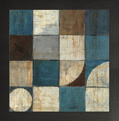 Frame Company Watson Range Tango Detail I Blue Brown by Mike Schick, Photo Frame - 5 x 5 Inches, Black