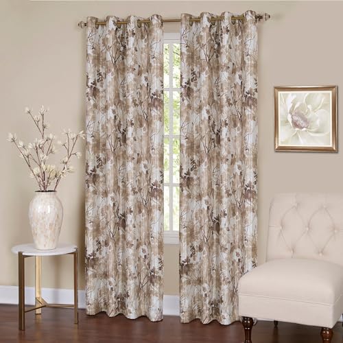 "Achim Home Furnishings Soft Window Panel, Polyester, Tan, 0.1"" W x 50"" L (Pack of 1)"