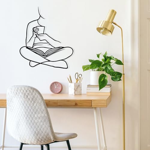 Stylish Black Decorative Metal Wall Accessory, 44.5 x 52 cm, 100% Metal, 1.2 mm Thickness, Perfect for Modern Home Decor & Office Spaces
