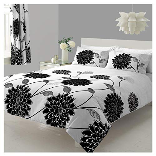 Gaveno Cavailia Luxury SOPHIA Bed Set with Duvet Cover and Pillow Case, Polyester-Cotton, White/Black, King