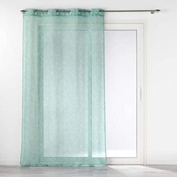 Douceur d'Intérieur Solea Sage Linen Look Woven Printed Eyelet Curtain 140 x 240 cm