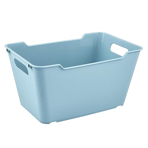keeeper Storage Box, Textured Surface, 6 L, Lotta, Nordic Blue