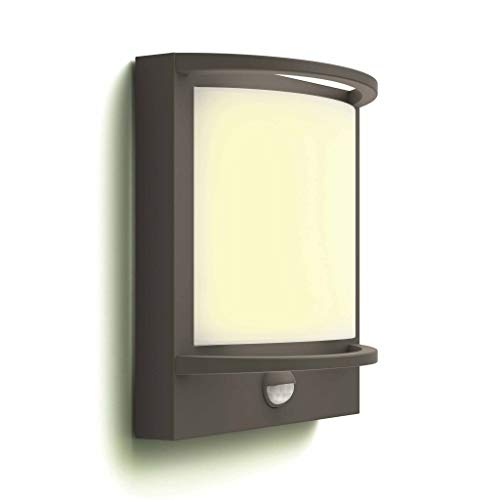Philips MyGarden Samondra LED Wall Light with Motion Sensor for Outdoor Lighting, Built-in, 12 Watts, Anthracite, 405 x 315 x 256 mm