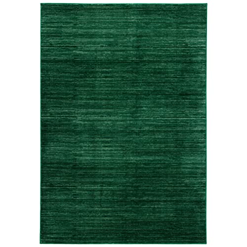 Safavieh Modern Rug for Living Room, Dining Room, Bedroom - Vision Collection, Short Pile, in Green, 80 x 180 cm
