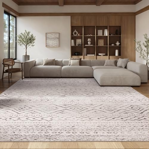 Safavieh Boho Rug for Living Room, Dining Room, Bedroom - Tulum Collection, Short Pile, in Ivory and Black, 62 x 240 cm