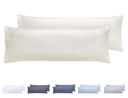 Todocama Set of 2 Extra Soft Hypoallergenic Microfibre Pillow Cases