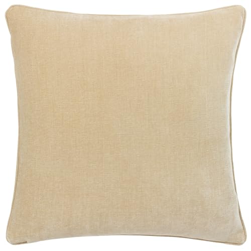 Yard Heavy Chenille Feather Filled Cushion (Natural, 50 x 50 cm)