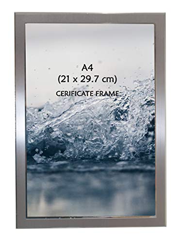 "Shudehill Giftware Plain Satin Silver Classic Photo Frame A4-21"" x 29.7"""