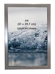 "Shudehill Giftware Plain Satin Silver Classic Photo Frame A4-21"" x 29.7"""