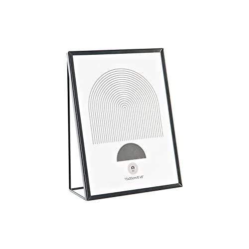 DKD Home Decor Photo Frame Brand, Black, Metal and Glass (15.5 x 6 x 20.5 cm) S3034886 - EAN: 8424001996957