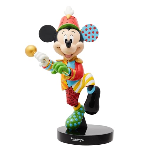Enesco Disney BRITTO Band Leader Mickey Mouse Figurine, 10.125 Inch, Multicolor
