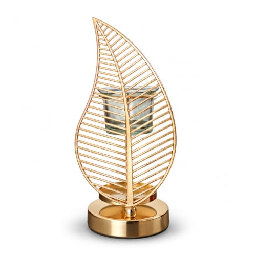 Palm Fragrance Burner ??? Wax Melting Burner and Scented Wax Warmer ??? Essential Oil Diffuser and Home Fragrance ??? Metal Candle Holder with Original and Decorative Palm Design Height 20 cm ??? Zen'Ar??me