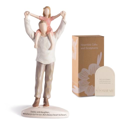 Storieme Dad Gifts from Daughter: Best Fathers Day Birthday Ideas for Dads Father of The Bride Gifts for Wedding Girl Dad Figurines Statue