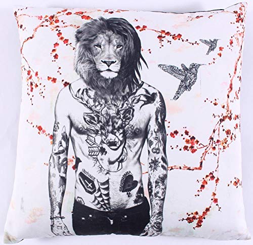 Decorative Square Cushion cover 50 x 50 cm for Home made from Cotton for Living Room Sofa Bedroom cc365