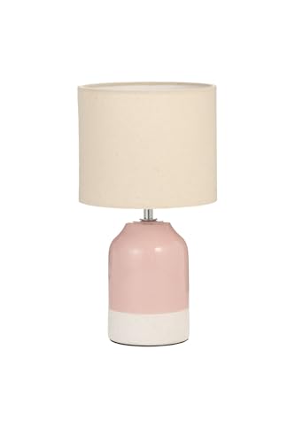 Paulmann Pauleen 48323 Sandy Table Light Glow E14 max. 20W Cream, Pink Fabric, Ceramic