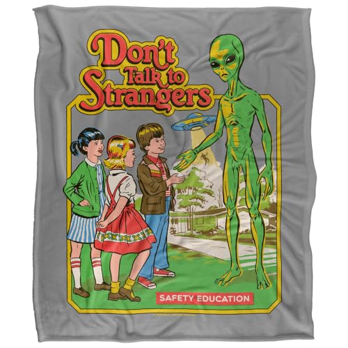 Steven Rhodes Don'T Talk To Strangers Silky Touch Super Soft Throw Blanket 152 X 127 Cm