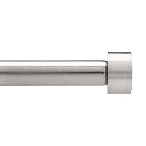 Umbra Cappa ¾” Adjustable Curtain Rod for Windows – 36 to 72” Drapery Rod, Nickel