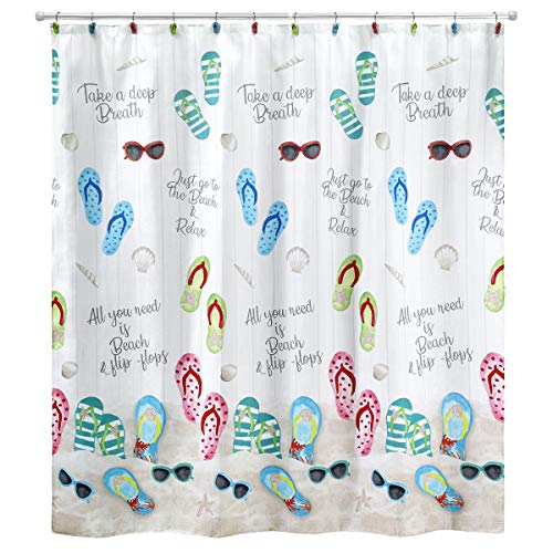 Avanti Linens - Shower Curtain, Beach Inspired Bathroom Decor (Beach Mode Collection)
