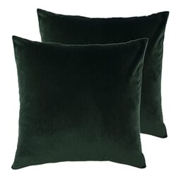 furn. Aurora Polyester Filled Cushions (Twin Pack). Polyester, Emerald
