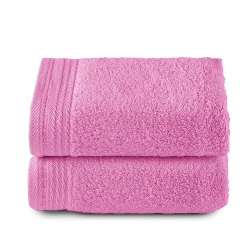 Top Towel - Premium - Large Bath Towels - 2 Hand Towels - 50 x 100 cm - 100% Cotton - 600 g - Mauve