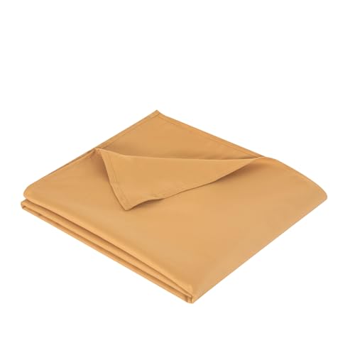 Queen Flat Sheet, 90x102Inch Light Brown - Ultra Soft Breathable Brushed Microfiber Top Sheet - Hotel Quality & Wrinkle-Free - Shrinkage, Fade Resistant - Easy Care Queen Sheets
