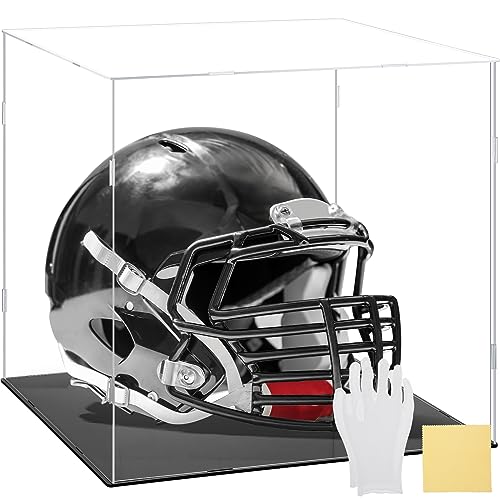 Clear Self-Assembly Acrylic Display Case Transparent Dust Proof Protection Showcase for Figurine Collectibles Figures Basketball(14 x 14 x 14 Inch)