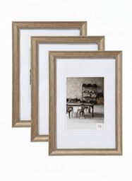 walther design - Lounge JA015D3 Picture Frames, Steel, 10 x 15 cm, Pack of 3 Photo Frames