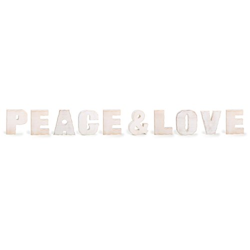 Small Foot Peace and Love Ceremonial D??cor, White