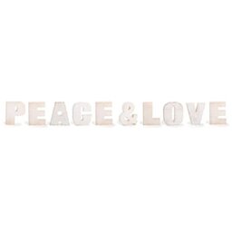 Small Foot Peace and Love Ceremonial D??cor, White